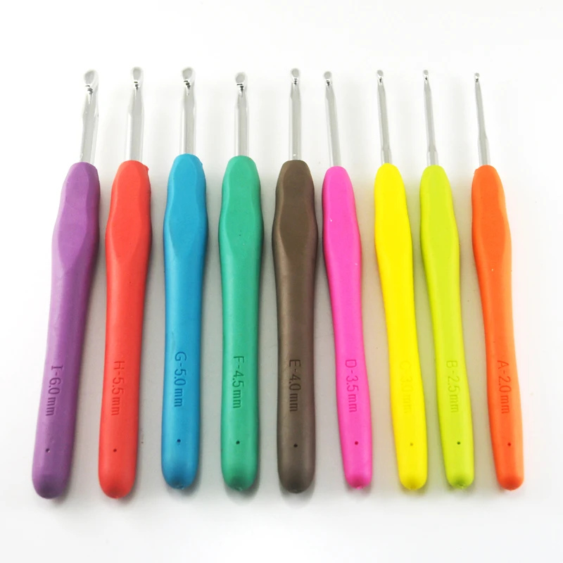 9 шт. комплект крючков для вязания спицы мягкие ручные рукоделия из