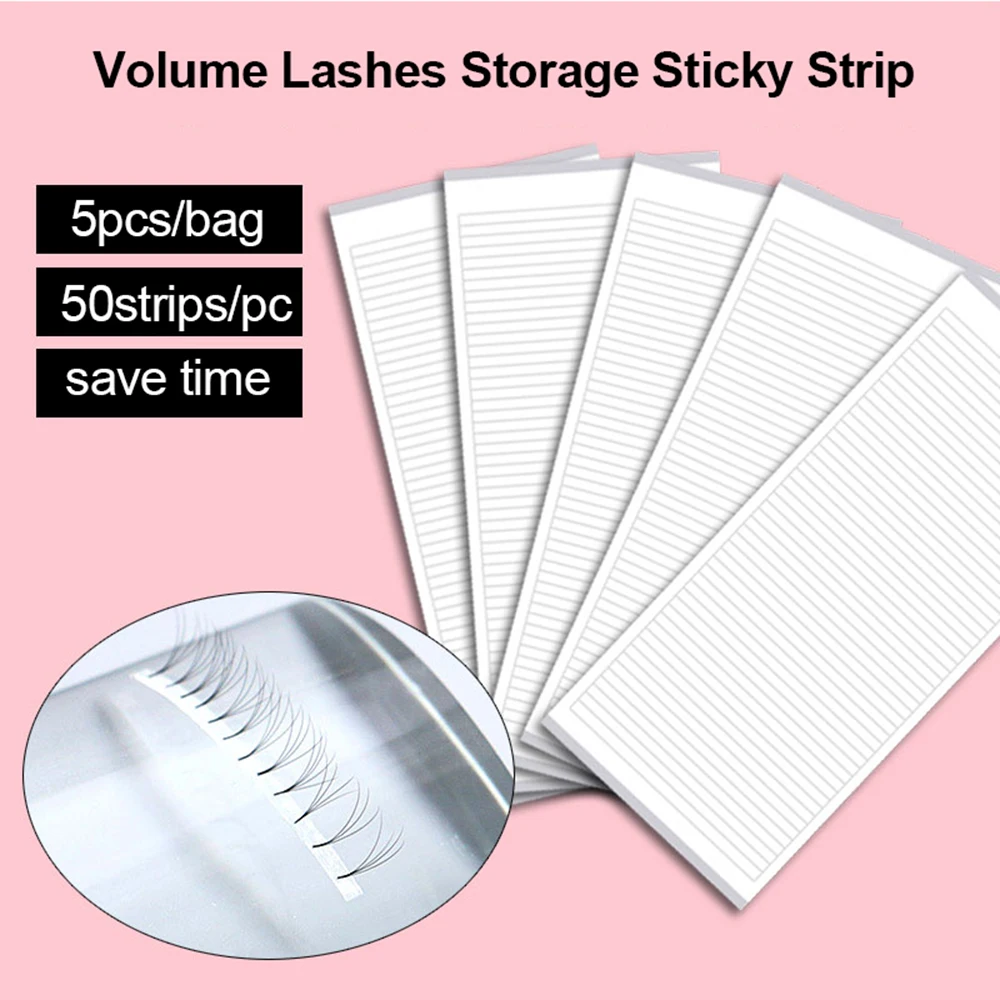 

250 strips easy fan tapes for volume Eyelash Extension Supplies Volume Lashes Storage Sticky Strip lash extension supplies
