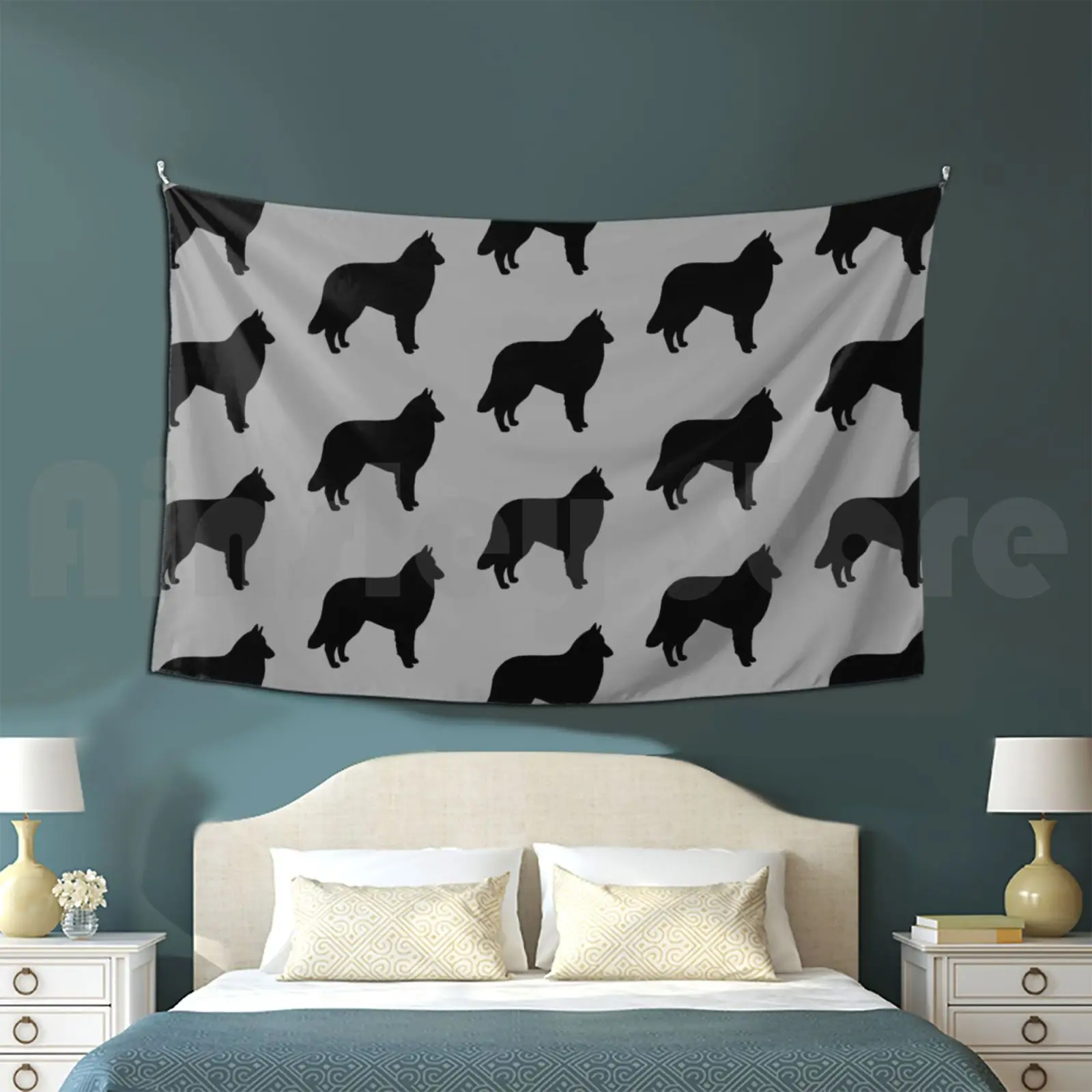 

Belgian Tervuren Silhouette ( S ) Customized Tapestry Belgian Tervuren Belgian Shepherd Tervuren Terv