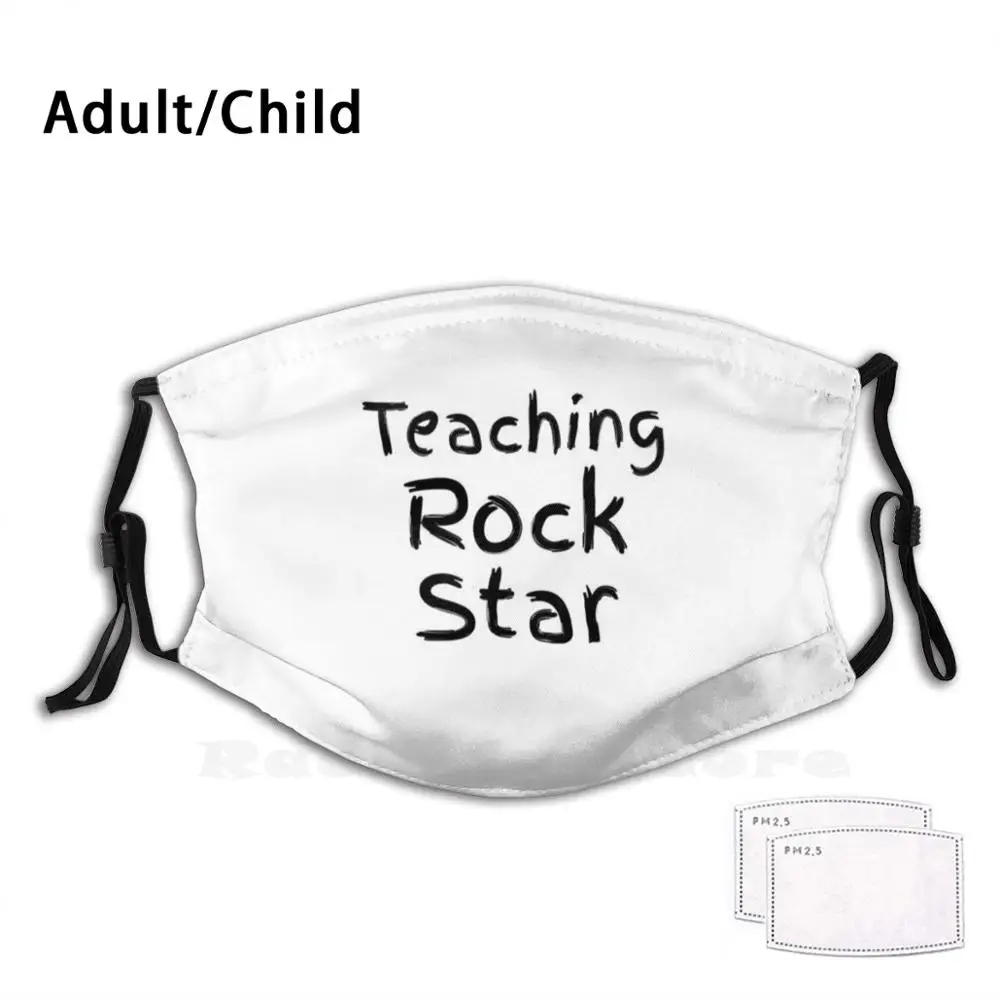 Милый обучения рок звезды цитату для взрослых и детей против пыли фильтр Diy маска