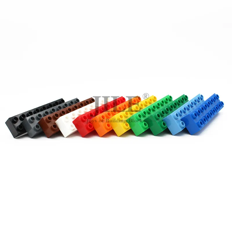 Random mixed color Большие строительные блоки, кирпичи, Duploed Brick 2x8 4199, крупные частицы, сделай сам, креативные, совместимые со сборками, научно-технические игрушки - Цвет: Random mixed color