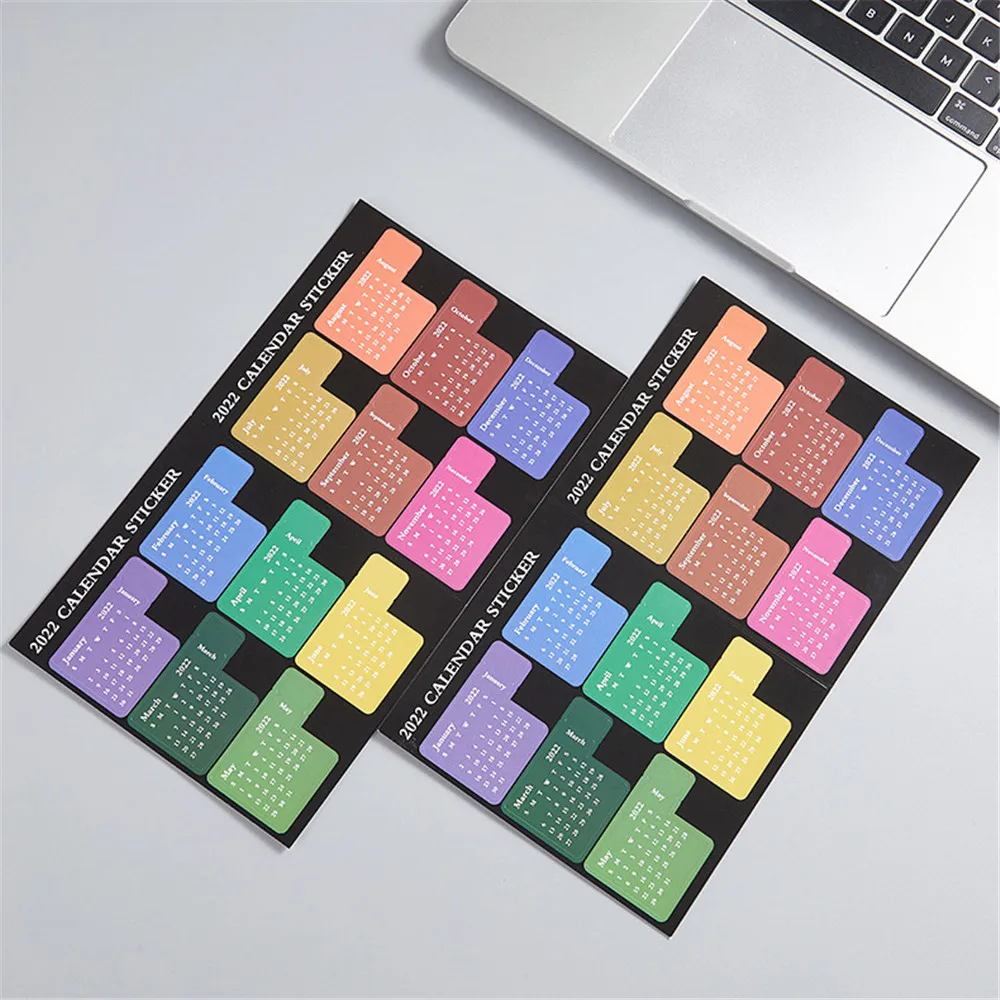 2022 наклейки на индекс для записных книжных журналов самоклеящиеся Стикеры