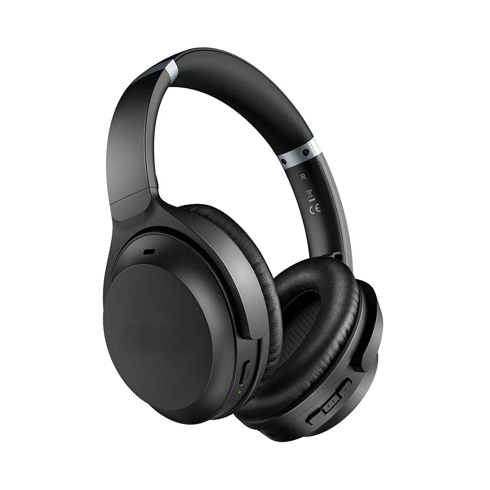 

Active Noise Cancelling Headphones 40h Playtime Mic Bluetooth 5.0 Wireless Headset For iPhone Huawei