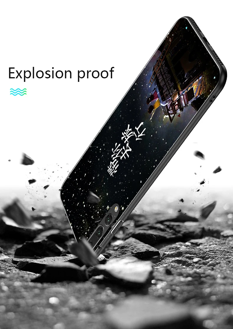 Светящийся чехол для телефона huawei Honor Play 20 Pro 10 9 8 Lite 8X Max для mate 20 P30 P20 Lite Pro для Nova 3 чехол из закаленного стекла
