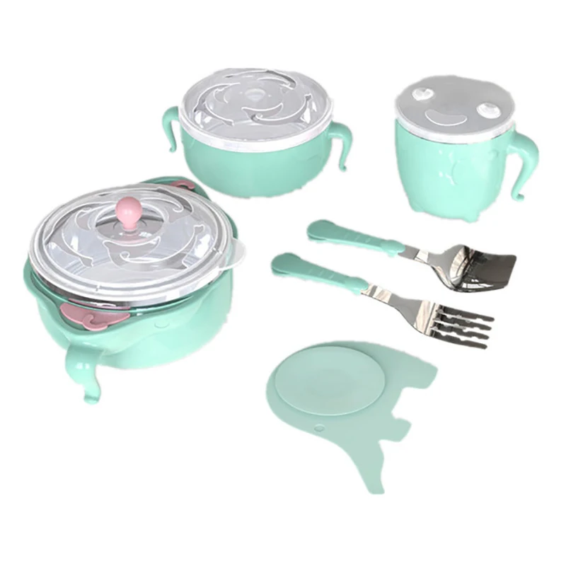 Детский набор посуды из четырех предметов шести термос нержавеющей стали для
