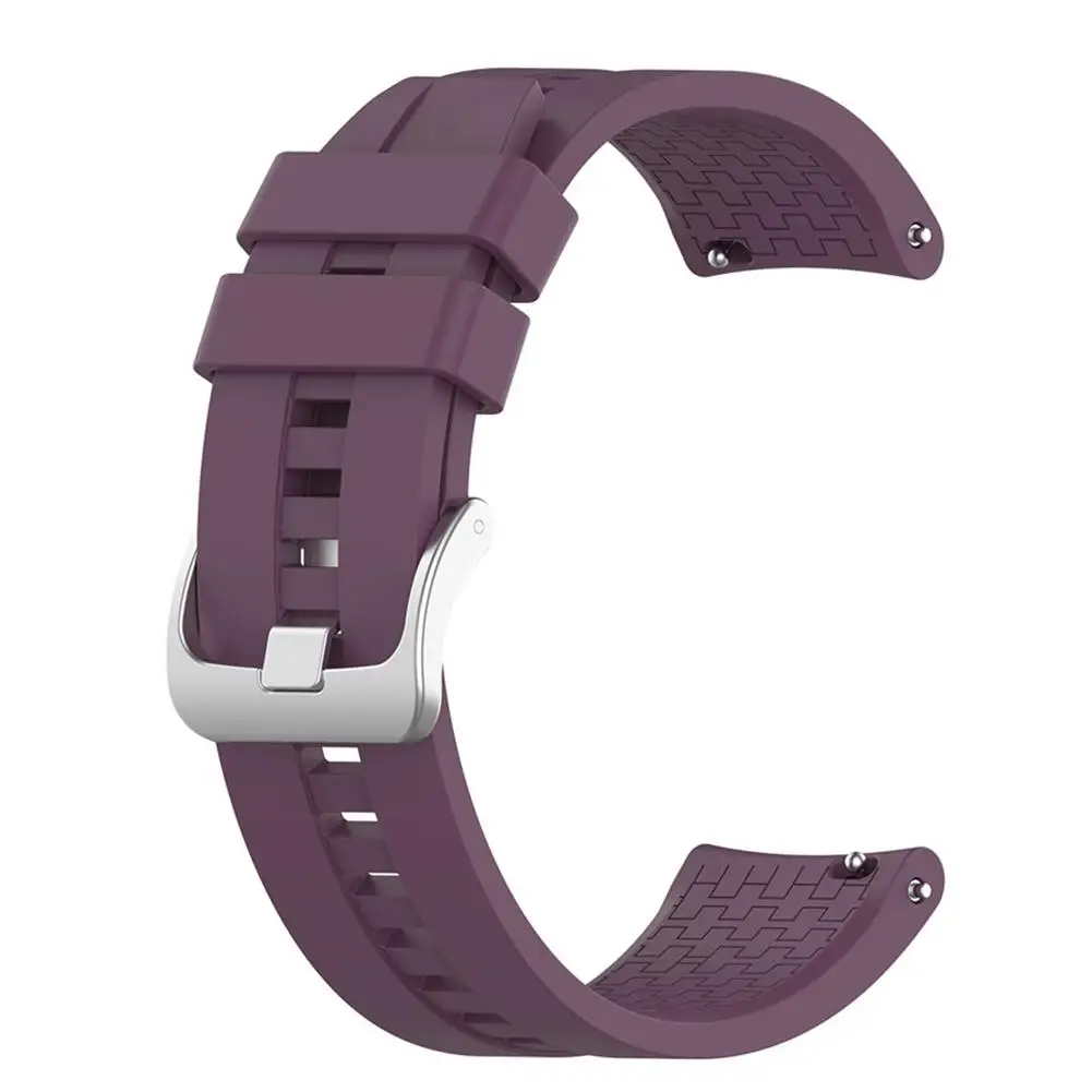 Purple 22 мм силиконовый ремешок для часов Ремешок для huawei Watch GT Active huawei часы волшебный браслет аксессуары - Цвет ремешка: Purple