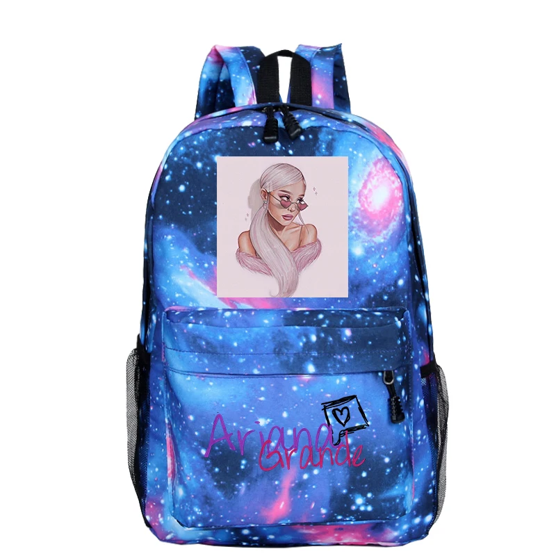 

Ariana Grande School Bags for Teenage Girls Thank U Next Backpack Galaxy Travel Back Pack Mochila Feminina Kids 16inch Backpack