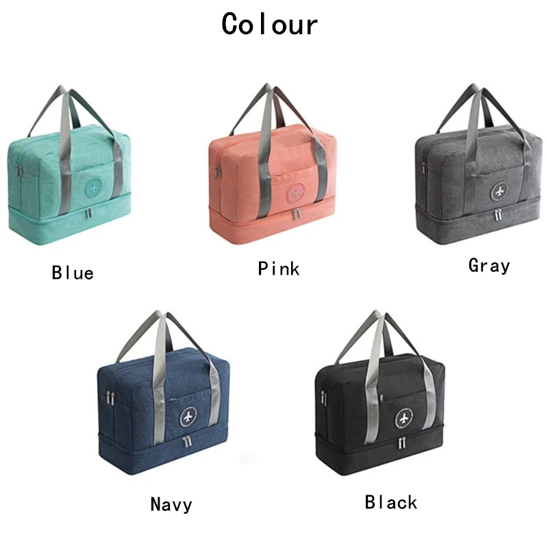 

Double-layer Travel Storage Bag Dry and Wet Separation Handbag Large Capacity Home Storage Bag Clothes Shoes Storage Travel Good