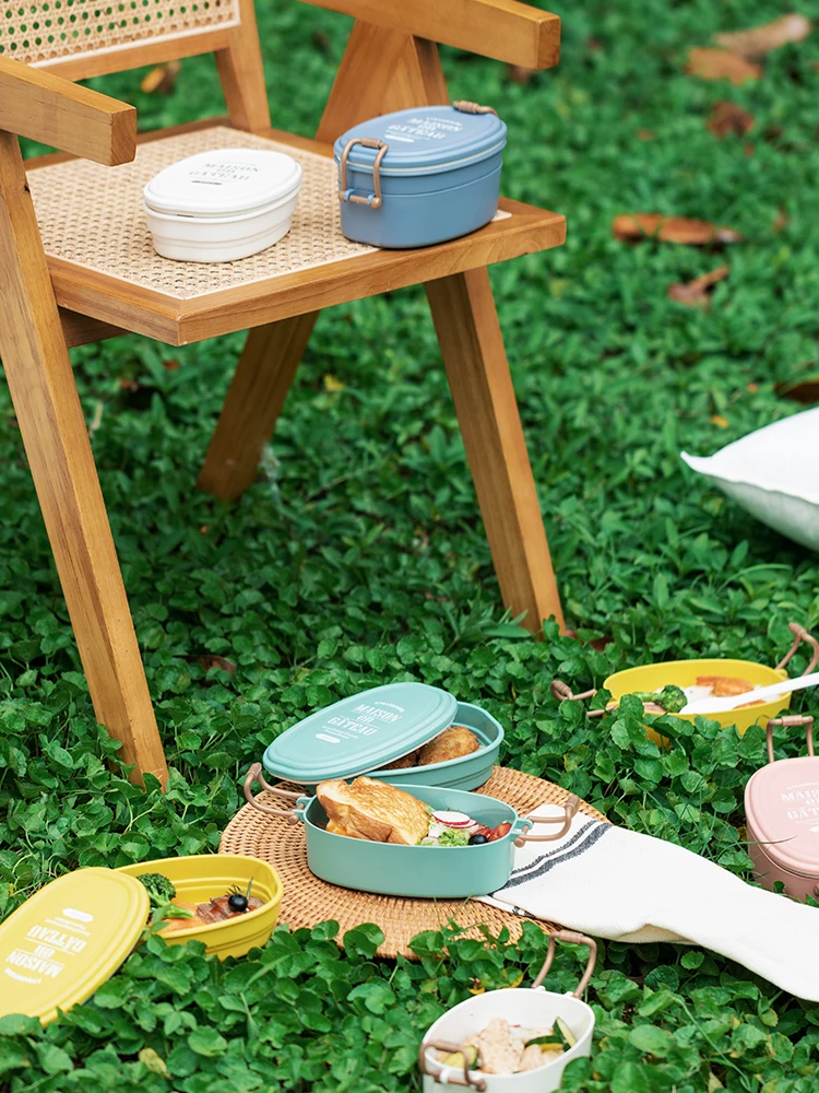 Японский Ланч-бокс для микроволновой печи специальная столовая коробка большой