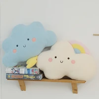cute cartoon cloud plush toy kawaii sun rainbow sky cloud pillow padded plush doll