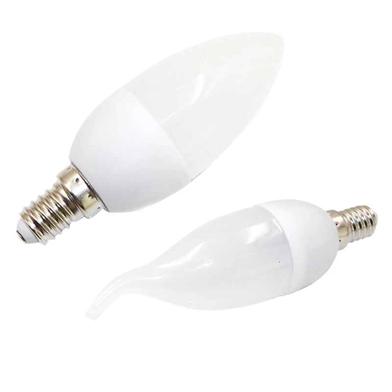 

New LED candle light bulb 5W tip bubble tail crystal chandelier special E14