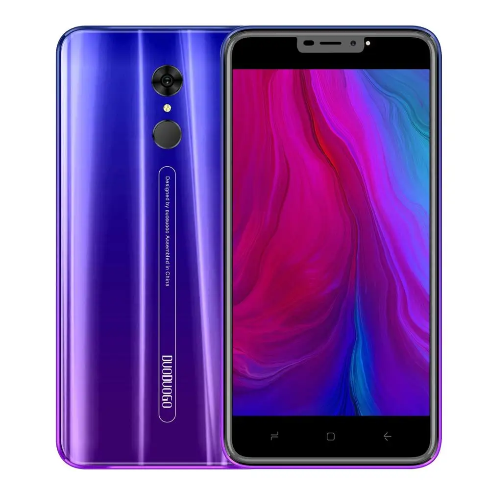 DUODUOGO G55 мобильный телефон Android 9,0 3 ГБ RAM 16 Гб ROM 13MP+ 5MP 5," HD ips 4800mAh отпечаток пальца 4G celular смартфон мобильный телефон