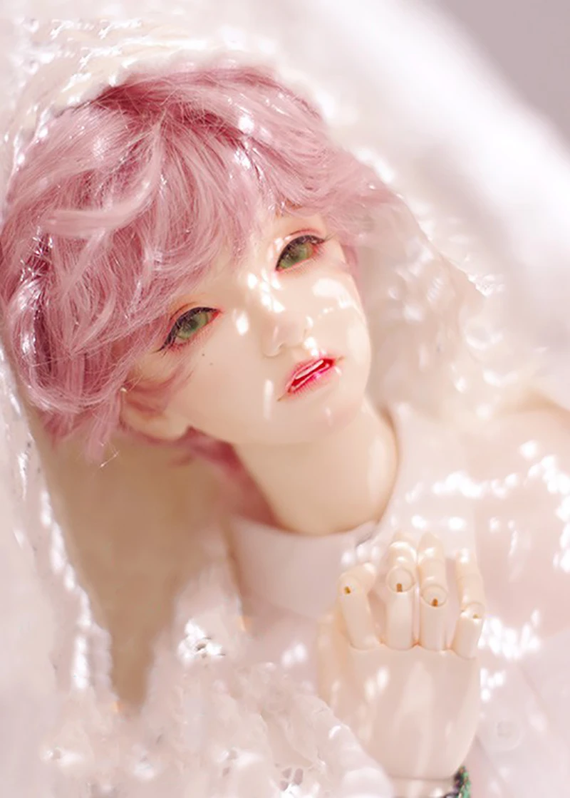 Bybrana BJD кукла имитация парик мохера короткие вьющиеся волосы 1/3 1/4 темно-коричневый Корица