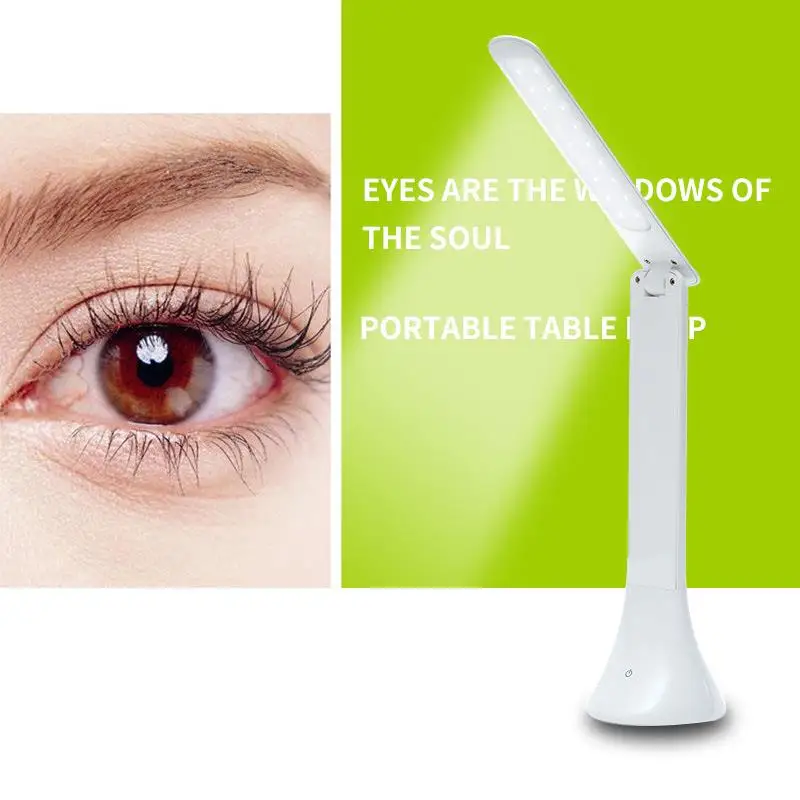 Горячая Распродажа Портативный настольная лампа USB Перезаряжаемый с затемнением