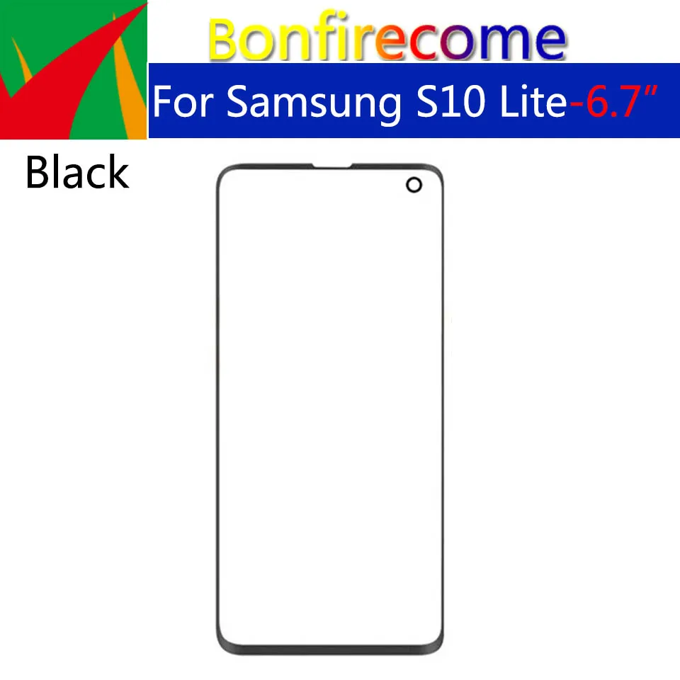 10 шт./партия сенсорный экран для Samsung Galaxy S10 Lite ЖК Переднее внешнее стекло Замена