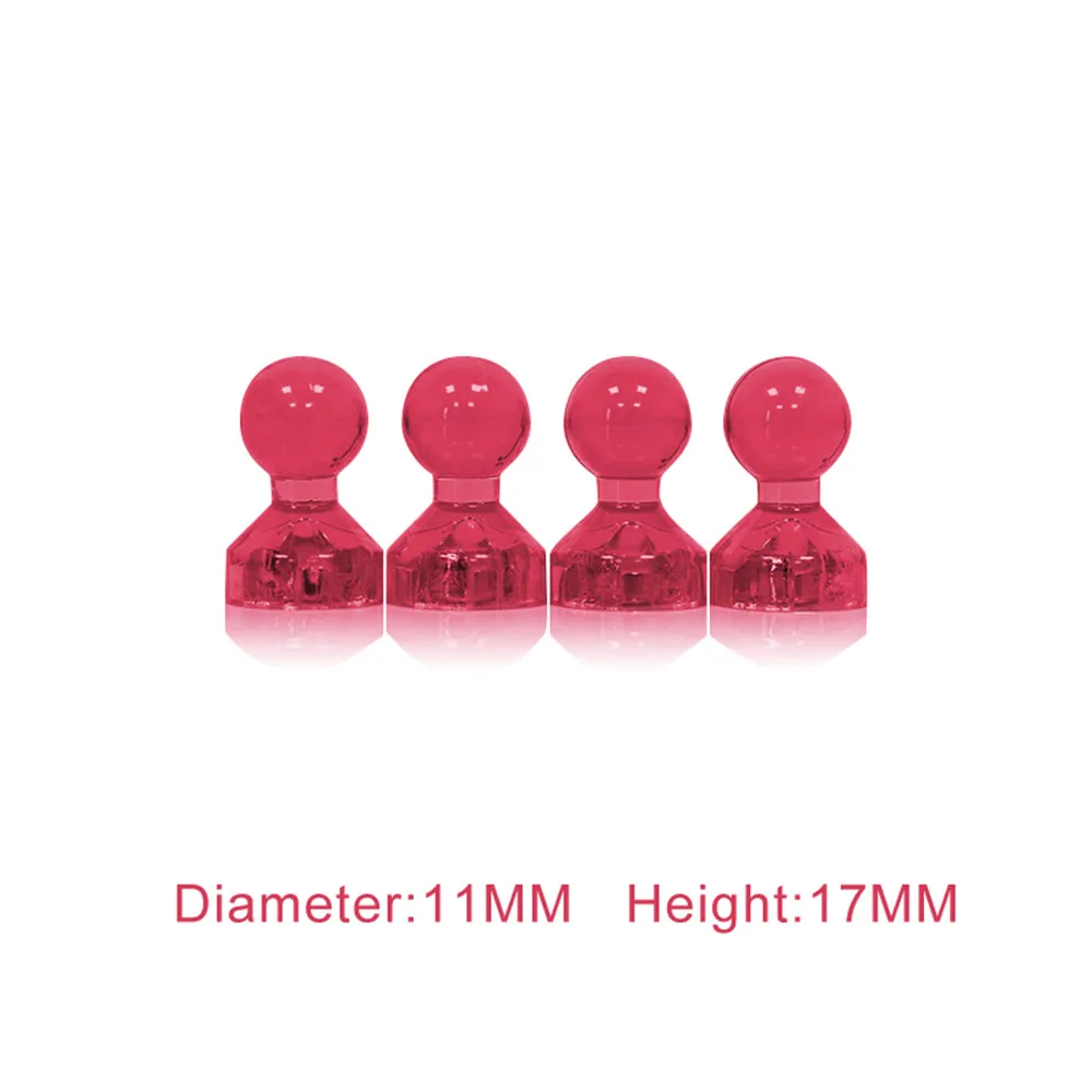 Magenta 4 шт. сильные магнитные Thumbtacks неодимовая доска для заметок Шпилька-кегля домашний офисный холодильник магниты доска Декор стикер - Цвет: Magenta