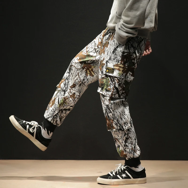 Фугоизм камуфляж шаровары брюки лодыжки Камуфляж Фитнес улица новые бегуны