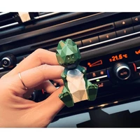 cute dinosaur dobermann ornaments car vents perfume clip air freshener automobile interior fragrance decoration