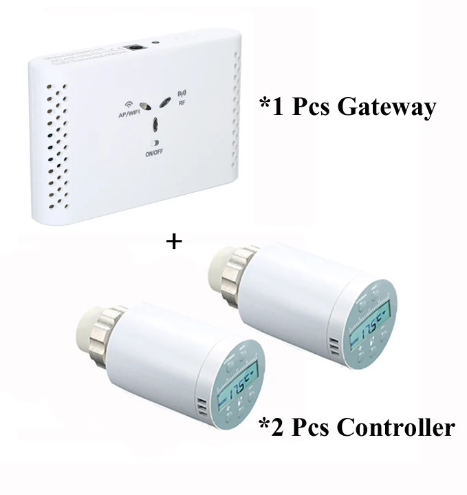 Add 2 Controller SEA801-WIFI термостат регулятор температуры нагрева и точный TRV термостатический клапан радиатора программируемый голосовой контроллер - Цвет: Add 2 Controller
