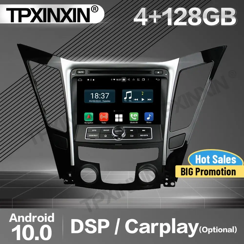 

128G Carplay Car Radio 2 Din Stereo Receiver Android 10 For Hyundai Sonata 2011 2012 2013 GPS Navigation Player Audio Head Unit