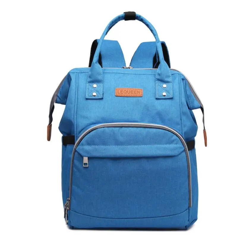 Type 2 - Light Blue Lequeen пеленки сумка для детской коляски для мам Уход Органайзер Водонепроницаемая дорожная сумка для беременных Лоскутная сумка рюкзак для грудных детей - Цвет: Type 2 - Light Blue