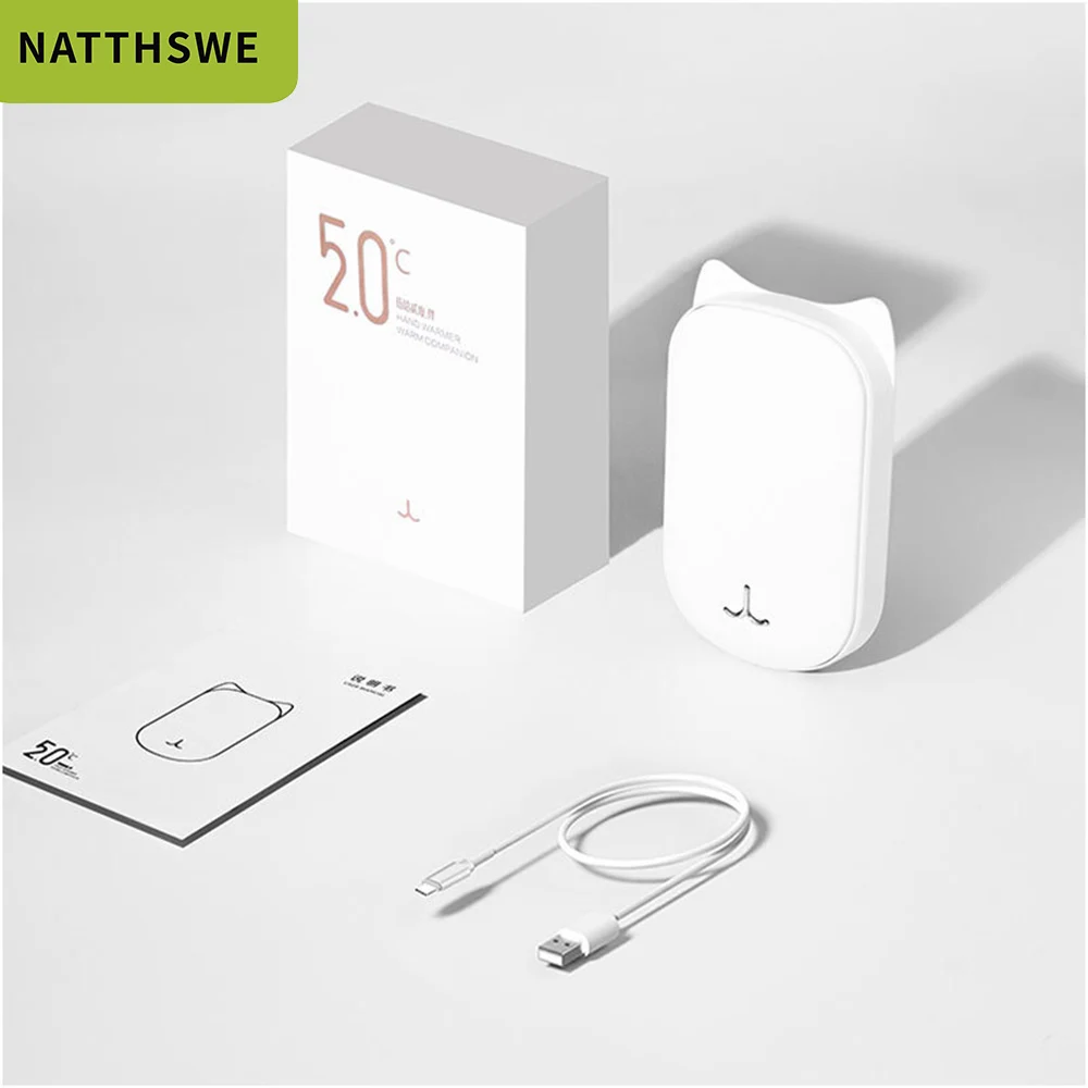 Портативный внешний аккумулятор NATTHSWE для смартфонов с зарядкой от usb 10000