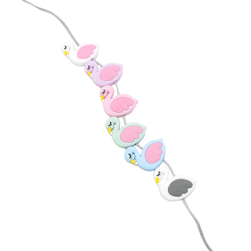 Ченкэй 5 шт. силиконовых кейсов Фламинго Прорезыватель для зубов изготовления