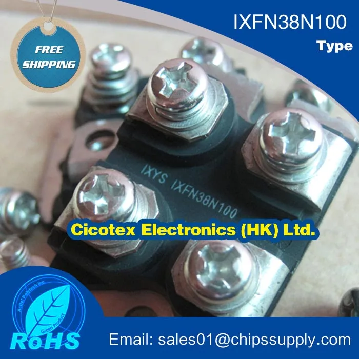 IXFN38N100 Мощность модуль питания 38N100 MOSFET N-CH 1000V 38A СОТ-227 |