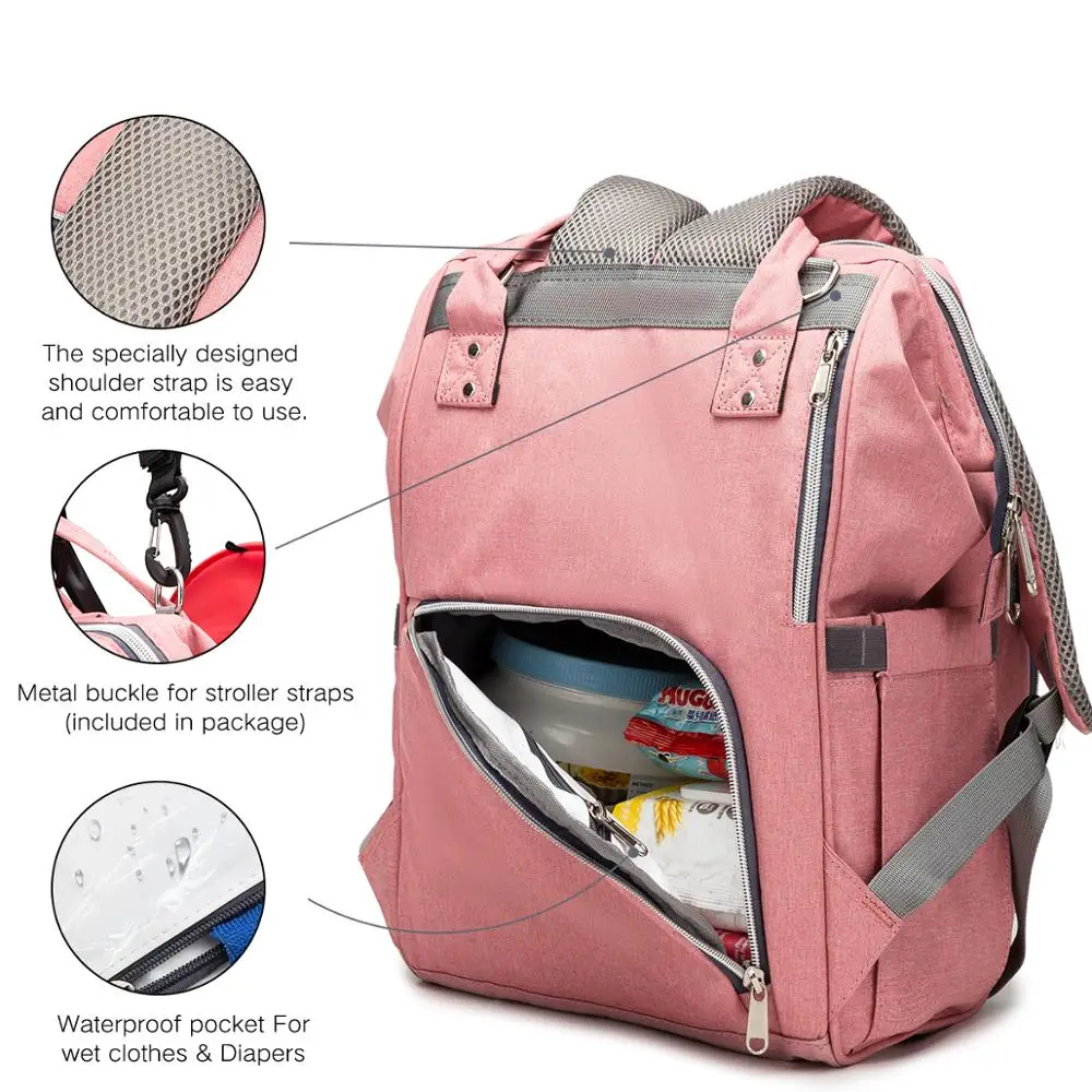 

Diaper Bag Backpack Multifunction Large Capacity Baby Travel Nappy Care Bags Maternal Hospital back pack USA FBA distribution