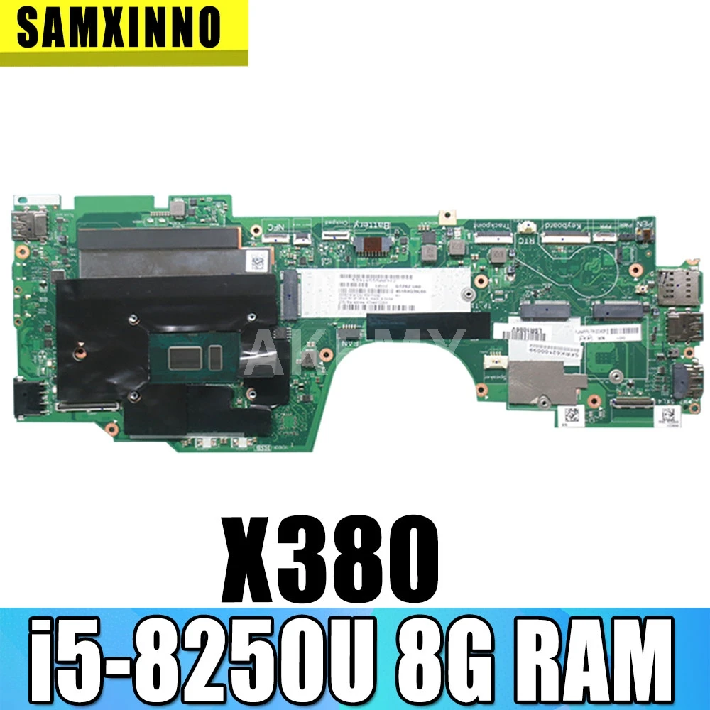 

Для For Lenovo Thinkpad Yoga X380 материнская плата для ноутбука 02DA004 с i5-8250U CPU 8G RAM DDR3 DTZS1 LA-F421P X380 материнская плата для йоги
