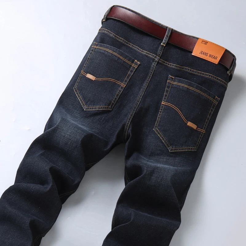 DIMI Spring Summer Denim Trousers New Male Brand Pants Fashion Men'S Stretch Straight Jeans Business Casual Classic Loose