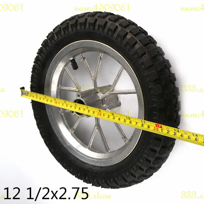 Передние и задние колеса 12 1/2x2 75 шины в сборе 1/2X2.75 для бритвы Dirt Rocket MX350 MX400 мини