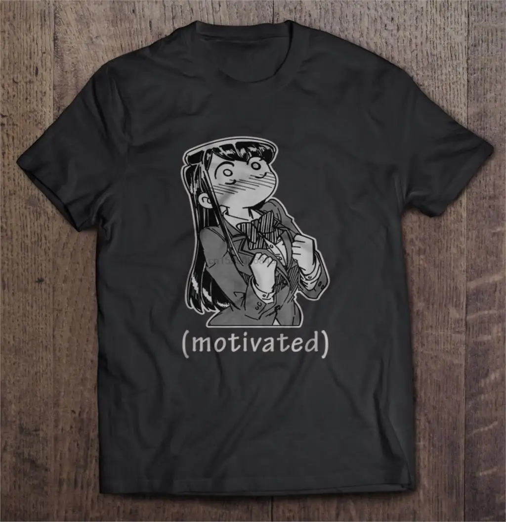 Мужская забавная футболка модная аниме Мотивационная Коми Сан женская