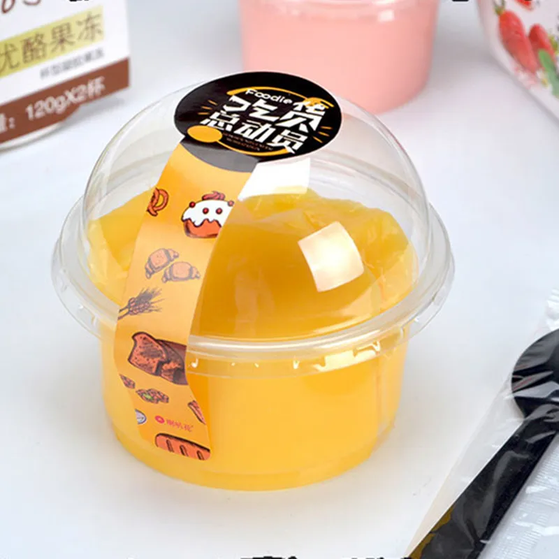 100 шт. одноразовые пластиковые чашки для йогурта и пудинга прозрачные дегустации