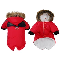 winter dog coat jacket waterproof pet clothes outfit garment thicken warm dog clothing harness costumes puppy apparel dropship