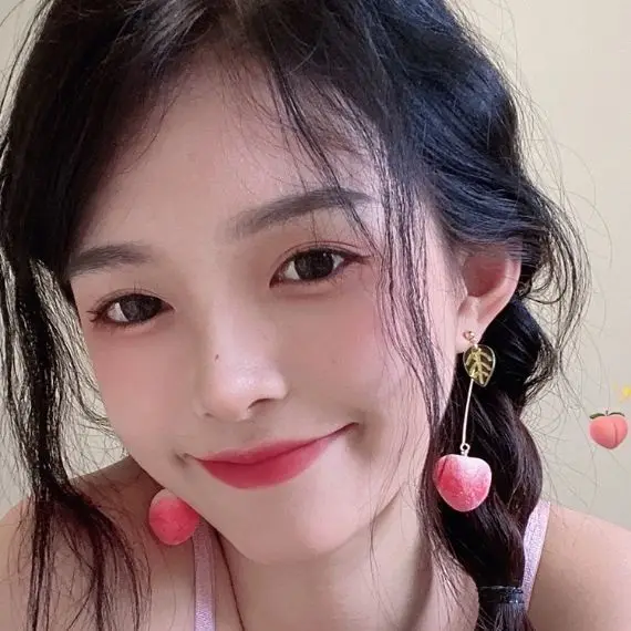 Peach Earrings Power The same sweet and lovely peach girl without pierced ear clips Sterling Stud | Украшения и аксессуары