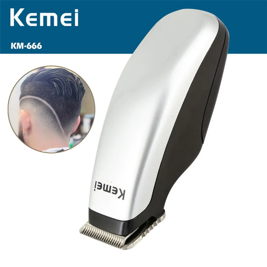 

Kemei Newly Electric Hair Clipper Mini Beard Barber Razor Hair Cutting Machine Dry Battery Trimmer For Men Style Tools KM-666