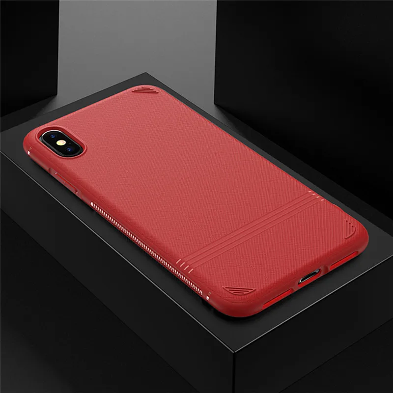 Чехол для iPhone X Xs Max XR 8 6 6S 7 Plus жесткая задняя панель из поликарбоната Чехлы синий