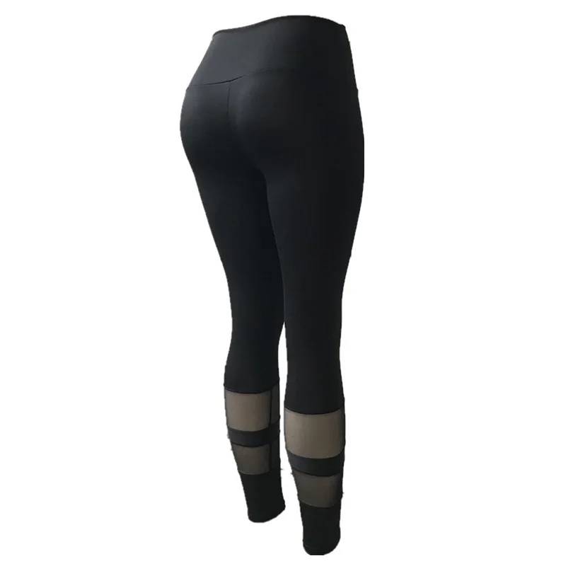 

Mesh Patchwork Leggings Fitness Leggings For Women Sporting Workout Leggins Heigh Quality Jogging Elastic Slim Pants