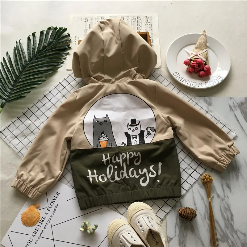 Куртка детская хлопковая на осень/зиму контрастных цветов | Детская одежда и