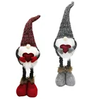 2 шт. Рождественский гном Санта-Клаус Плюшевая кукла с телескопическими ножками декор для стола