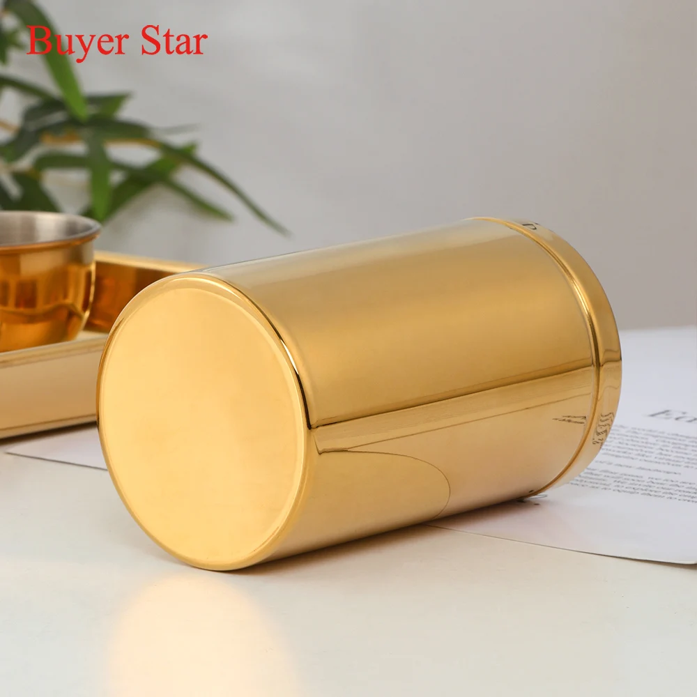 simple portable organizer stainless steel seal tea box mini tea caddy kung fu tea cans dried fruit collection kitchen gadgets free global shipping