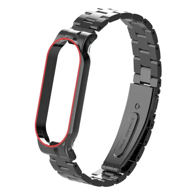

Fashionable Smart Watch Strap For Xiaomi Mi Band 5 Durable Metal Wristbands Stainless Steel Bracelet For Mi Band 5 Strap
