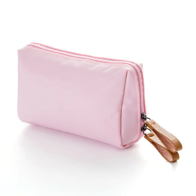 Lightpink 1 шт. однотонная косметичка в Корейском стиле, женская косметичка, сумочка, косметичка, водонепроницаемый чехол-органайзер для макияжа, Прямая поставка - Цвет: Lightpink