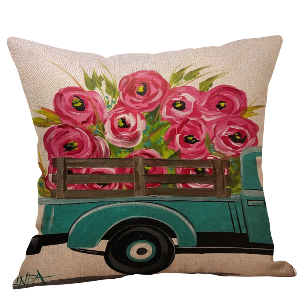 Ouneed украшение с принтом автомобиля дешевая наволочка для подушки Женская серый