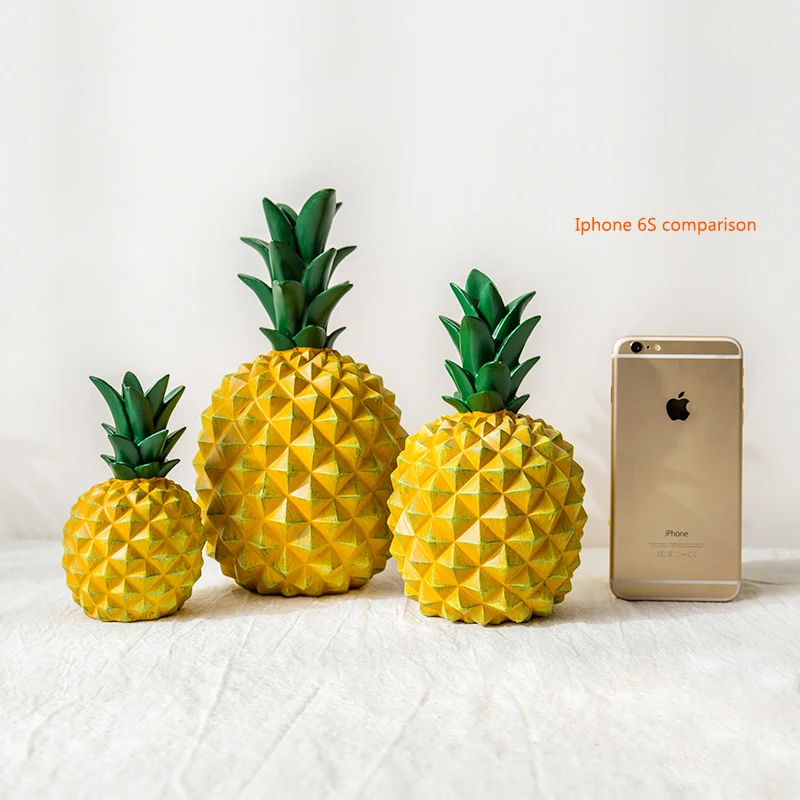 

Home Decoration Resin Sculpture Creative Pineapple Decoration Living Room Fruit Statue Study Desktop Modern Golden Crafts Decor