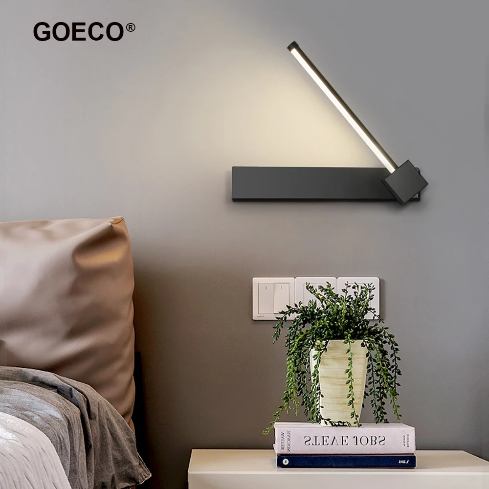 

Led Modern Rotatable Wall Lamp Minimalist Wall Light For Living Room Bedroom Bedside Aisle Home Decor Tri-tone Light Indoor