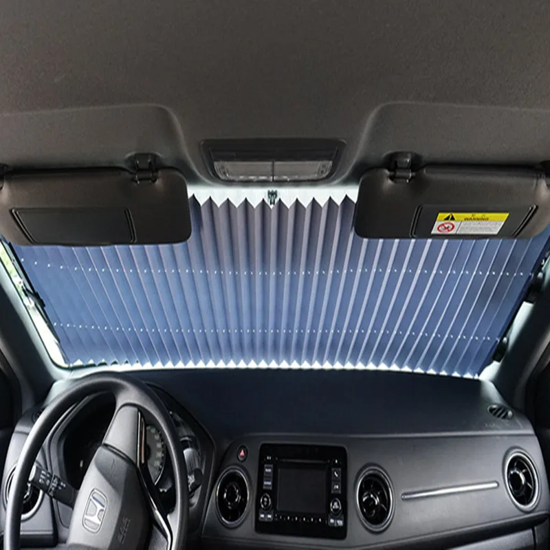 

Car Sun Shade Retractable Windshield Car Window Car Sunscreen Heat Insulation Car Rear Window Foldable Curtain Sunshade