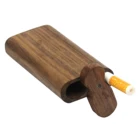 Портативный чехол для хранения из Натурального ореха, с керамической соломинкой и инструментами для очистки, Декоративный ящик для хранения