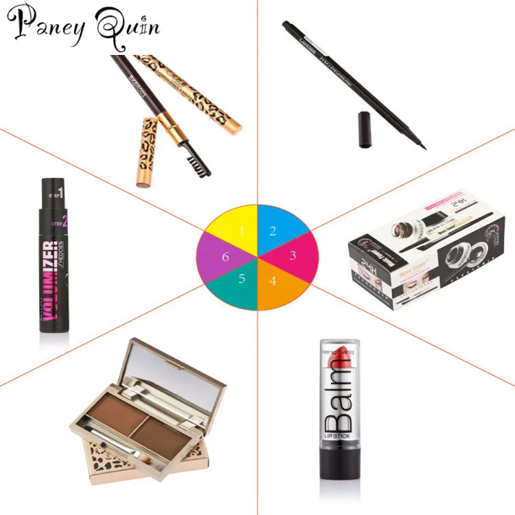 Набор инструментов для макияжа гелевая подводка глаз карандаш бровей помада